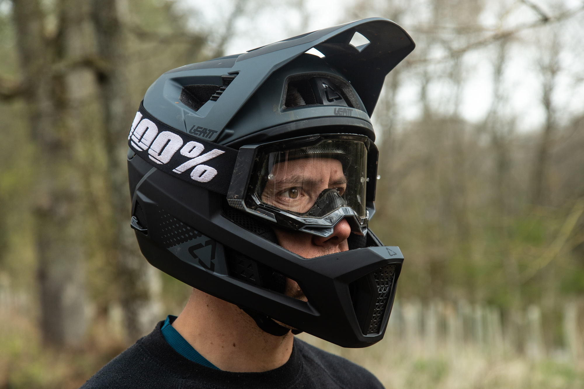 Leatt Helm MTB Enduro 4.0 Pine, Fullface-Helme